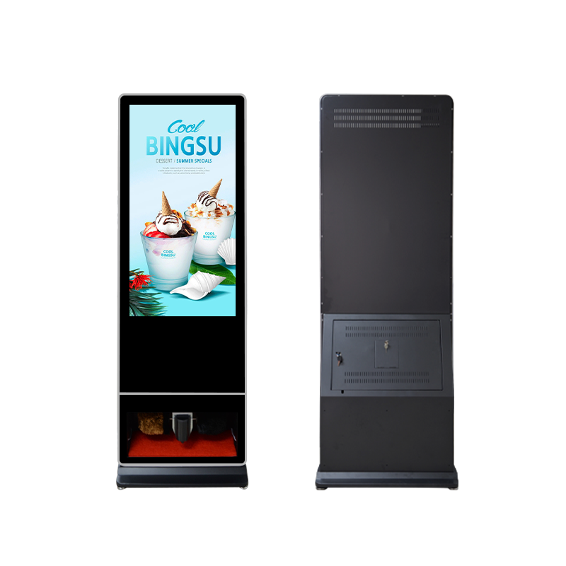 43寸圓弧立式廣告擦鞋一體網絡液晶廣告機